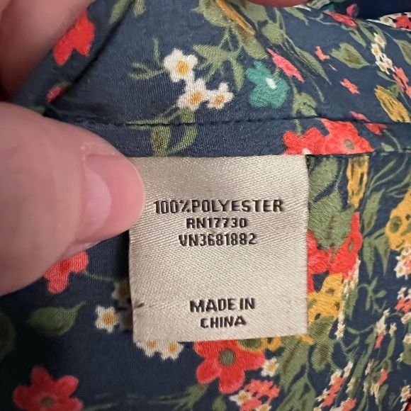 Tucker for Target Blue Floral Multicolor Mini Dress Pockets Summer Size Small - Picture 5 of 7